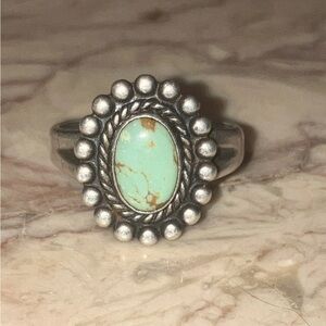 Vintage Bell Trading Post Sterling Silver Turquoise Ring Southwestern Sz 6.5